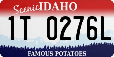 ID license plate 1T0276L