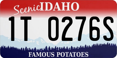 ID license plate 1T0276S