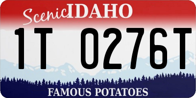 ID license plate 1T0276T
