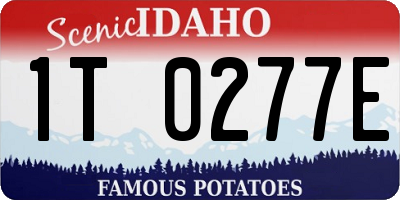 ID license plate 1T0277E