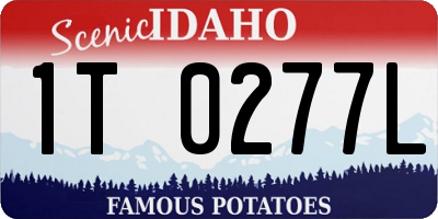 ID license plate 1T0277L