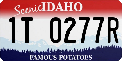 ID license plate 1T0277R