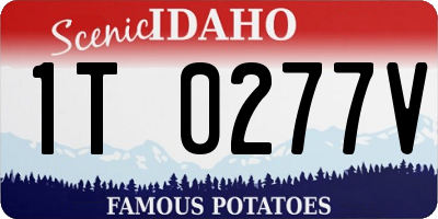 ID license plate 1T0277V