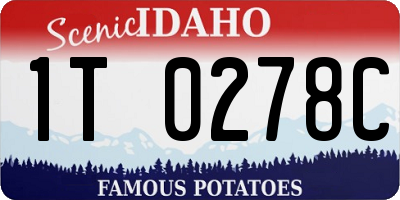 ID license plate 1T0278C