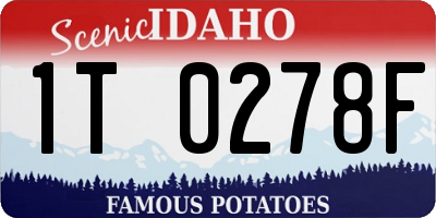 ID license plate 1T0278F