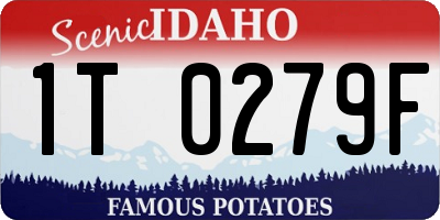 ID license plate 1T0279F