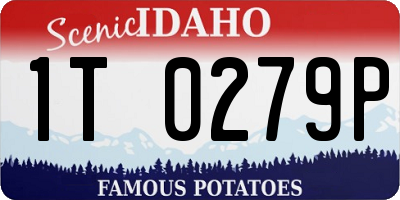 ID license plate 1T0279P