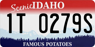 ID license plate 1T0279S