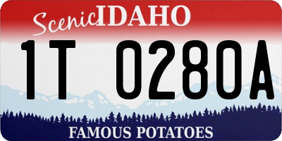 ID license plate 1T0280A