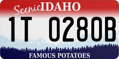 ID license plate 1T0280B