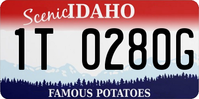 ID license plate 1T0280G