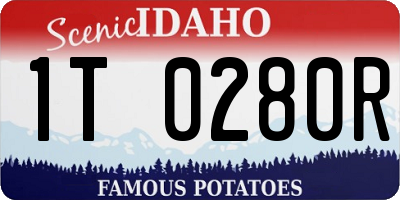 ID license plate 1T0280R
