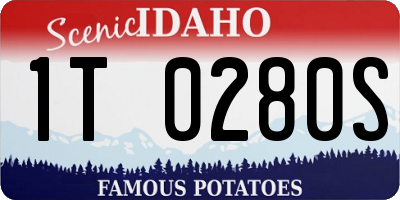 ID license plate 1T0280S