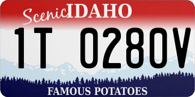 ID license plate 1T0280V