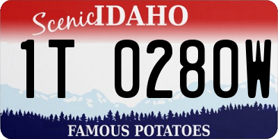 ID license plate 1T0280W