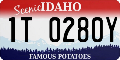 ID license plate 1T0280Y