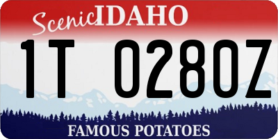 ID license plate 1T0280Z