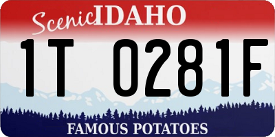 ID license plate 1T0281F