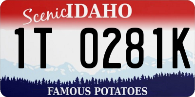 ID license plate 1T0281K