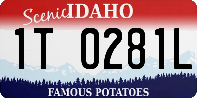 ID license plate 1T0281L