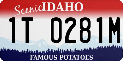 ID license plate 1T0281M