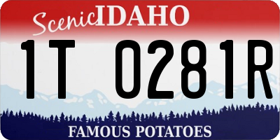 ID license plate 1T0281R