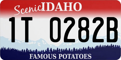ID license plate 1T0282B