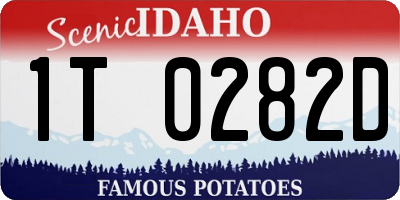 ID license plate 1T0282D