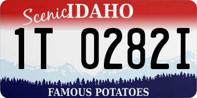ID license plate 1T0282I