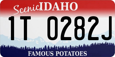 ID license plate 1T0282J