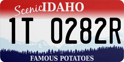 ID license plate 1T0282R