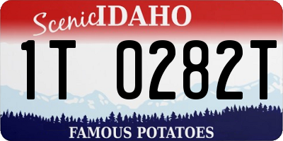 ID license plate 1T0282T