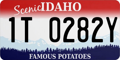 ID license plate 1T0282Y