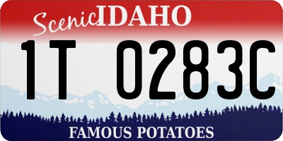 ID license plate 1T0283C