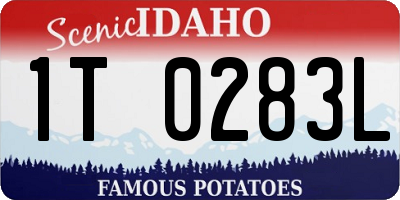 ID license plate 1T0283L