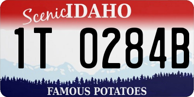ID license plate 1T0284B