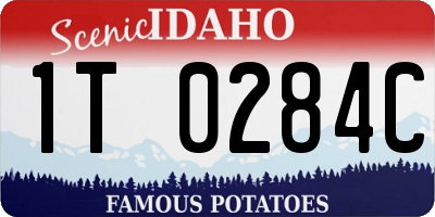 ID license plate 1T0284C