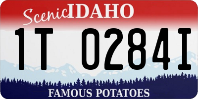 ID license plate 1T0284I