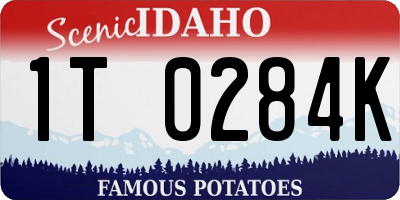ID license plate 1T0284K