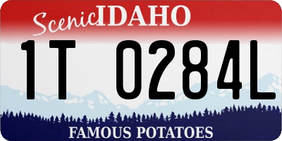 ID license plate 1T0284L