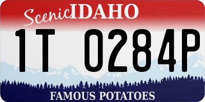 ID license plate 1T0284P