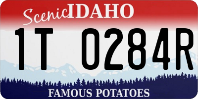 ID license plate 1T0284R