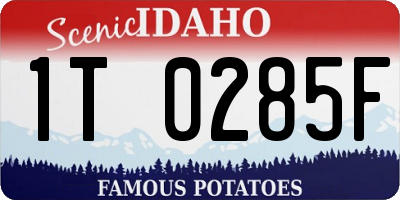 ID license plate 1T0285F