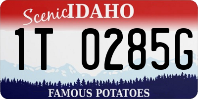 ID license plate 1T0285G