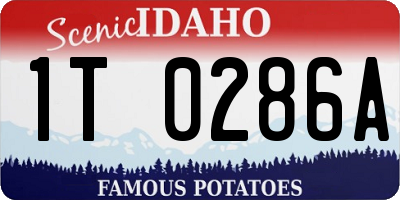 ID license plate 1T0286A