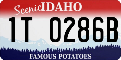 ID license plate 1T0286B