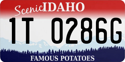 ID license plate 1T0286G