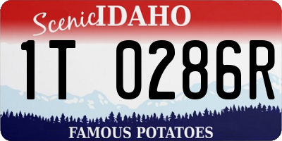 ID license plate 1T0286R