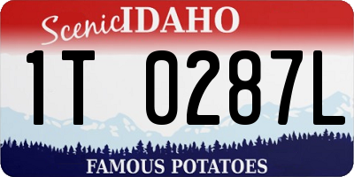 ID license plate 1T0287L