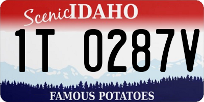 ID license plate 1T0287V